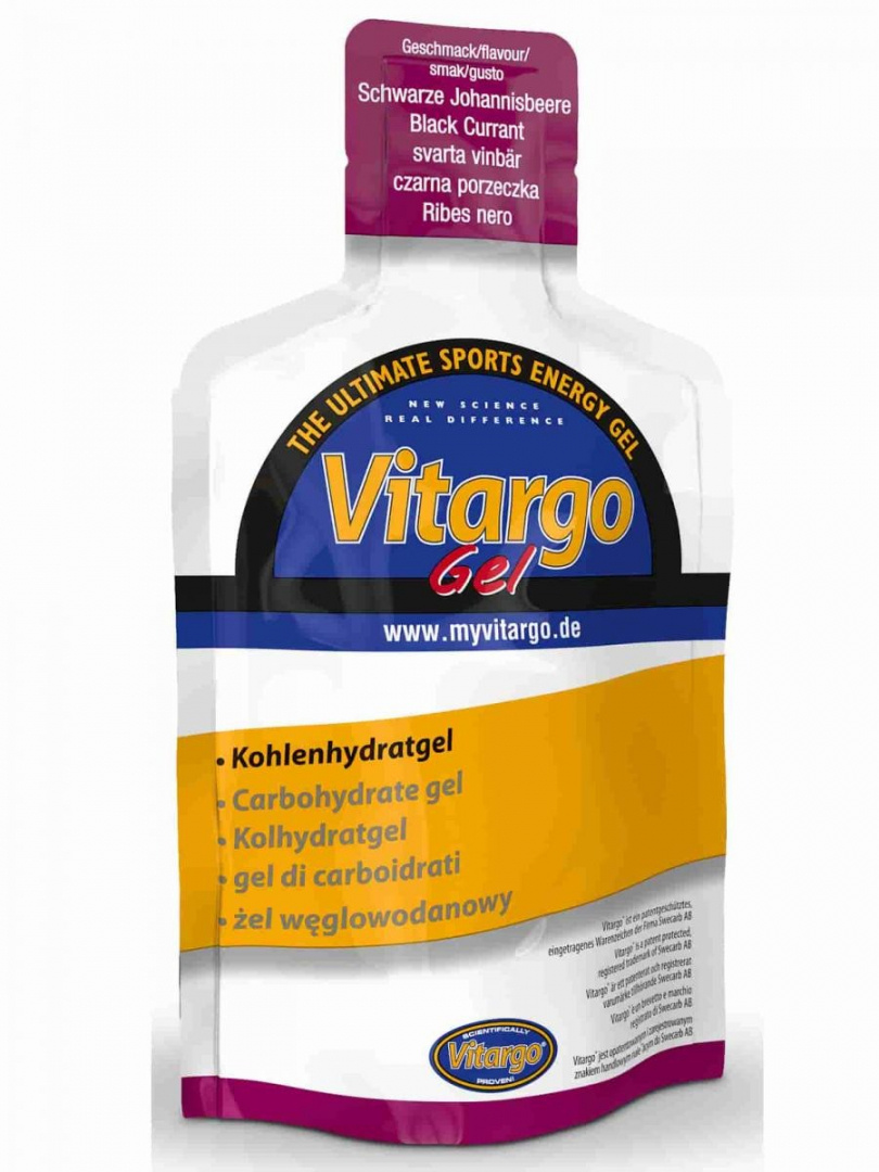 Vitargo Gel, 45 g, Svarta Vinbär, Koffeinfri