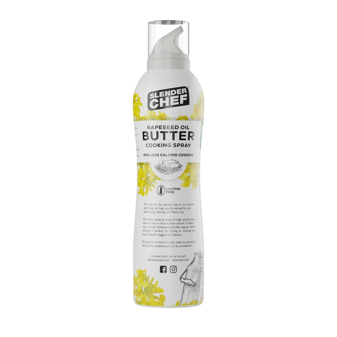 Slender Chef Cooking Spray 200 ml, Butter