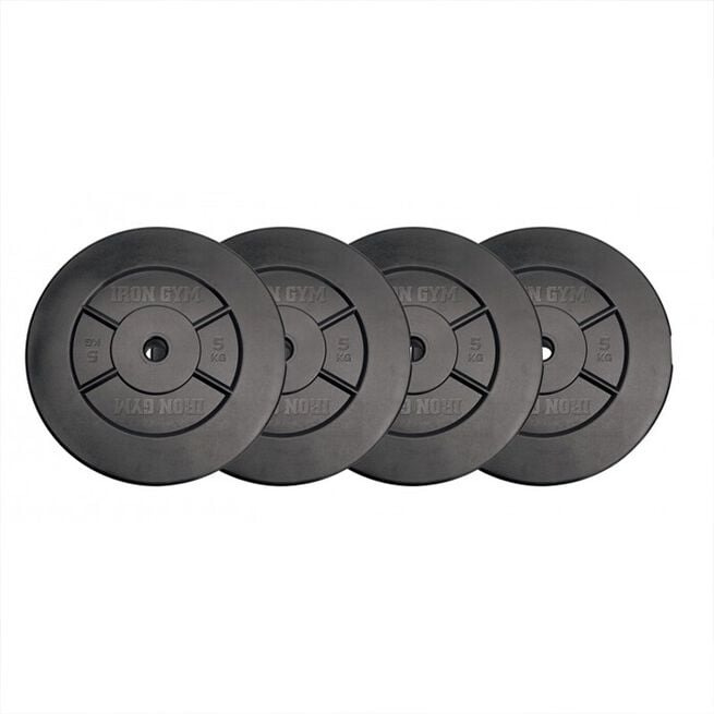 Iron Gym® 20kg Plate Set, 5kg x 4 (Add ons)