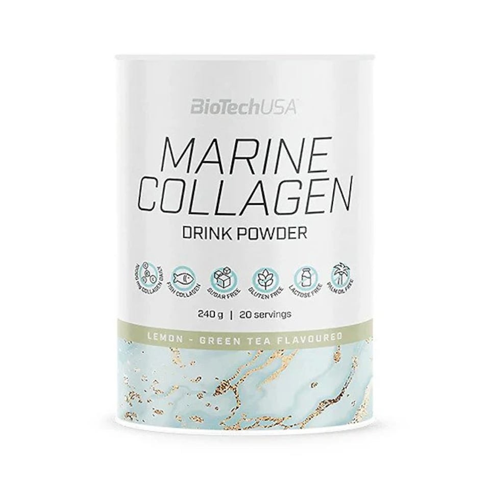 BiotechUSA Marine Collagen, Kollagenpulver 240g Lemon Green Tea