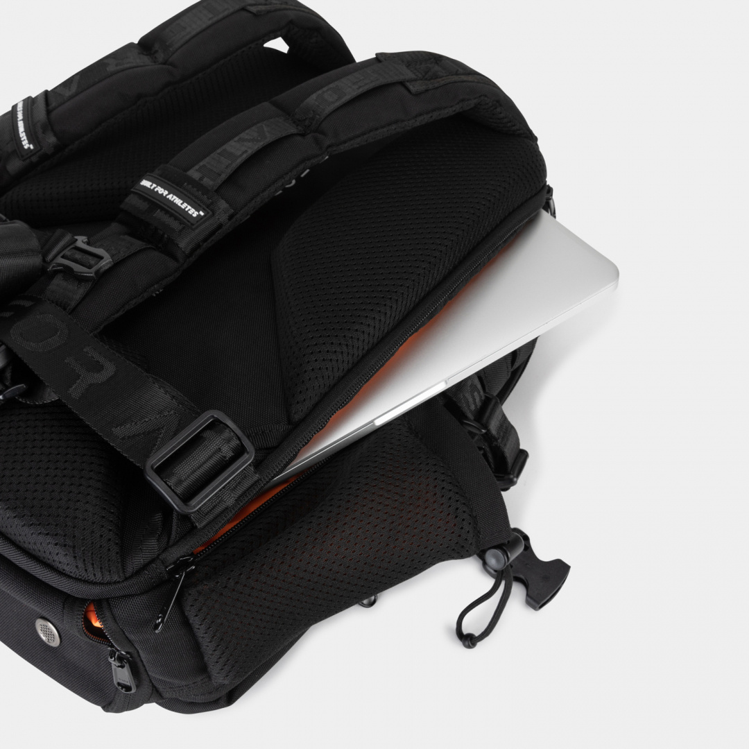 Built for Athletes Black Pro Series Backpack 25L