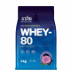 Whey-80 Vassleprotein, 1kg Blueberry Ice Cream Whey-80 Vassleprotein, 1kg Blueberry Ice Cream
