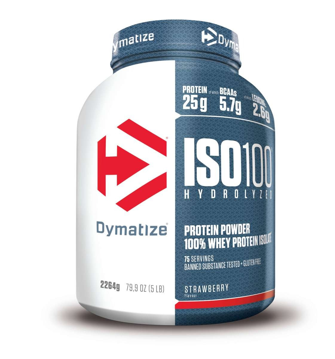 Dymatize Iso 100 Vassleproteinisolat 2,2 kg, Strawberry