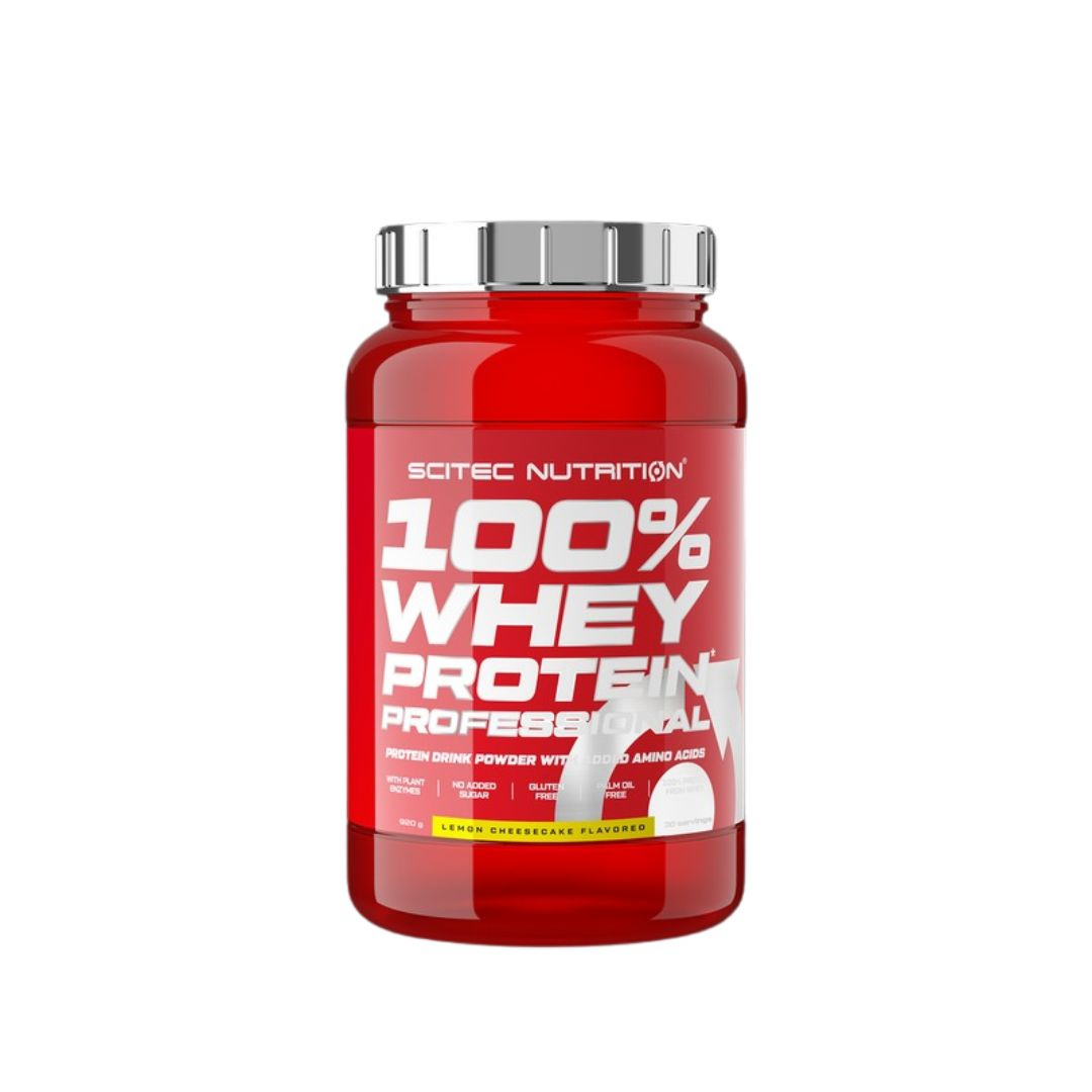 Scitec Nutrition 100% Whey Protein Vassleprotein Professional 920 g, Lemon Cheesecake