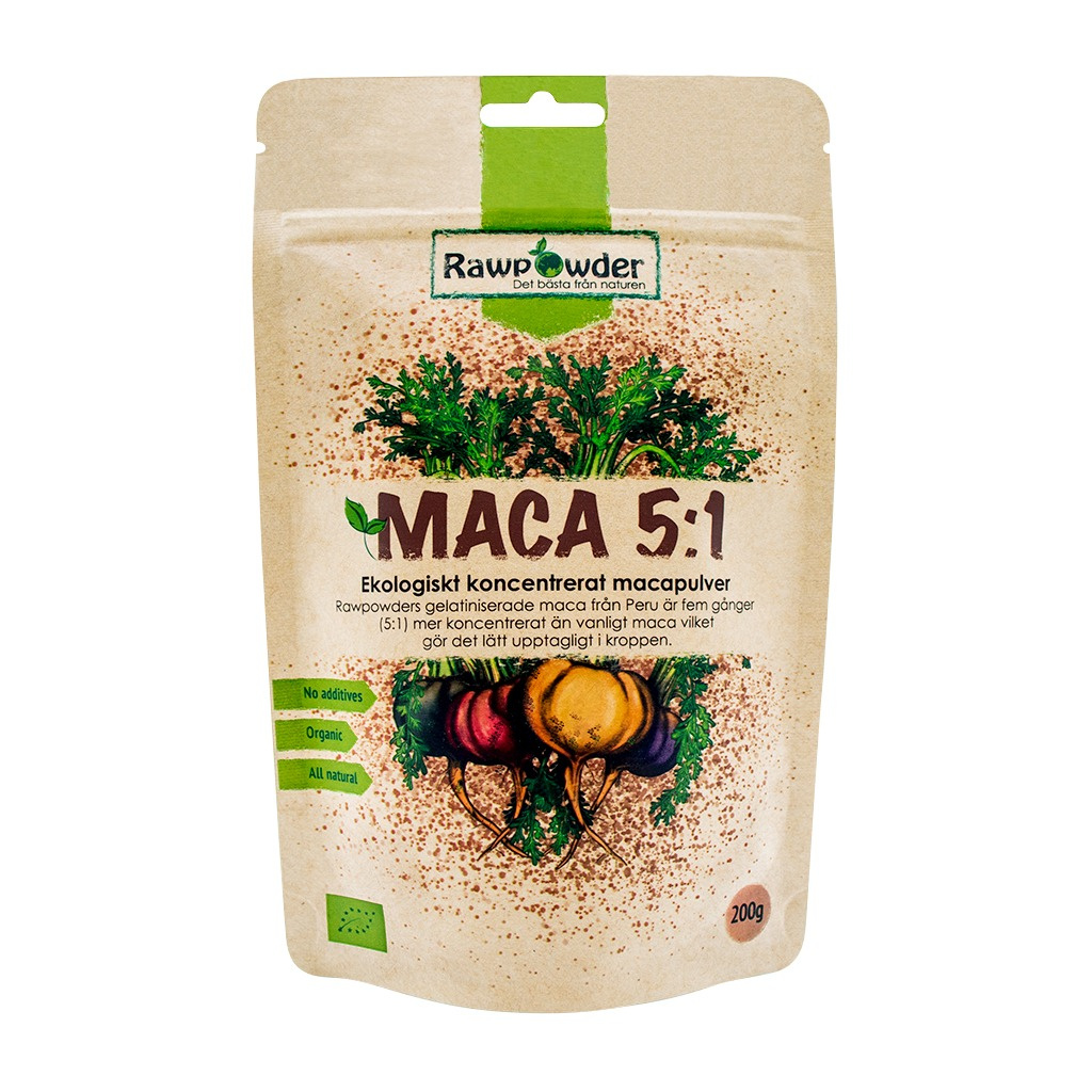 Maca, Ekologiskt koncentrerat Macapulver, 200 g