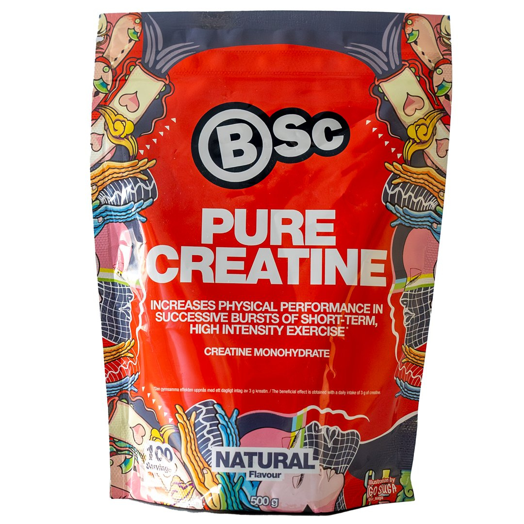 BSc Kreatin Monohydrat 500g Naturell