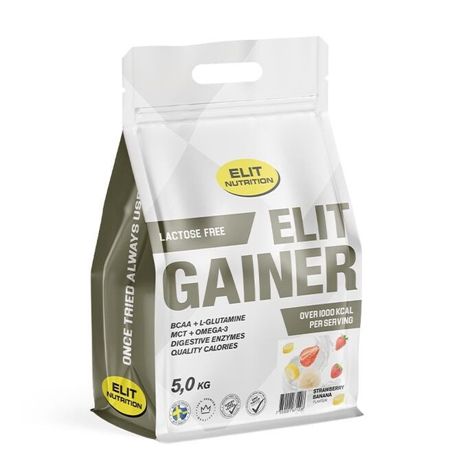 Elit Gainer Laktosfri 5000 g, Strawberry Banana