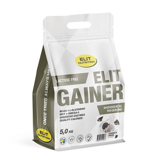Elit Gainer Laktosfri 5000 g, Cookies & Cream