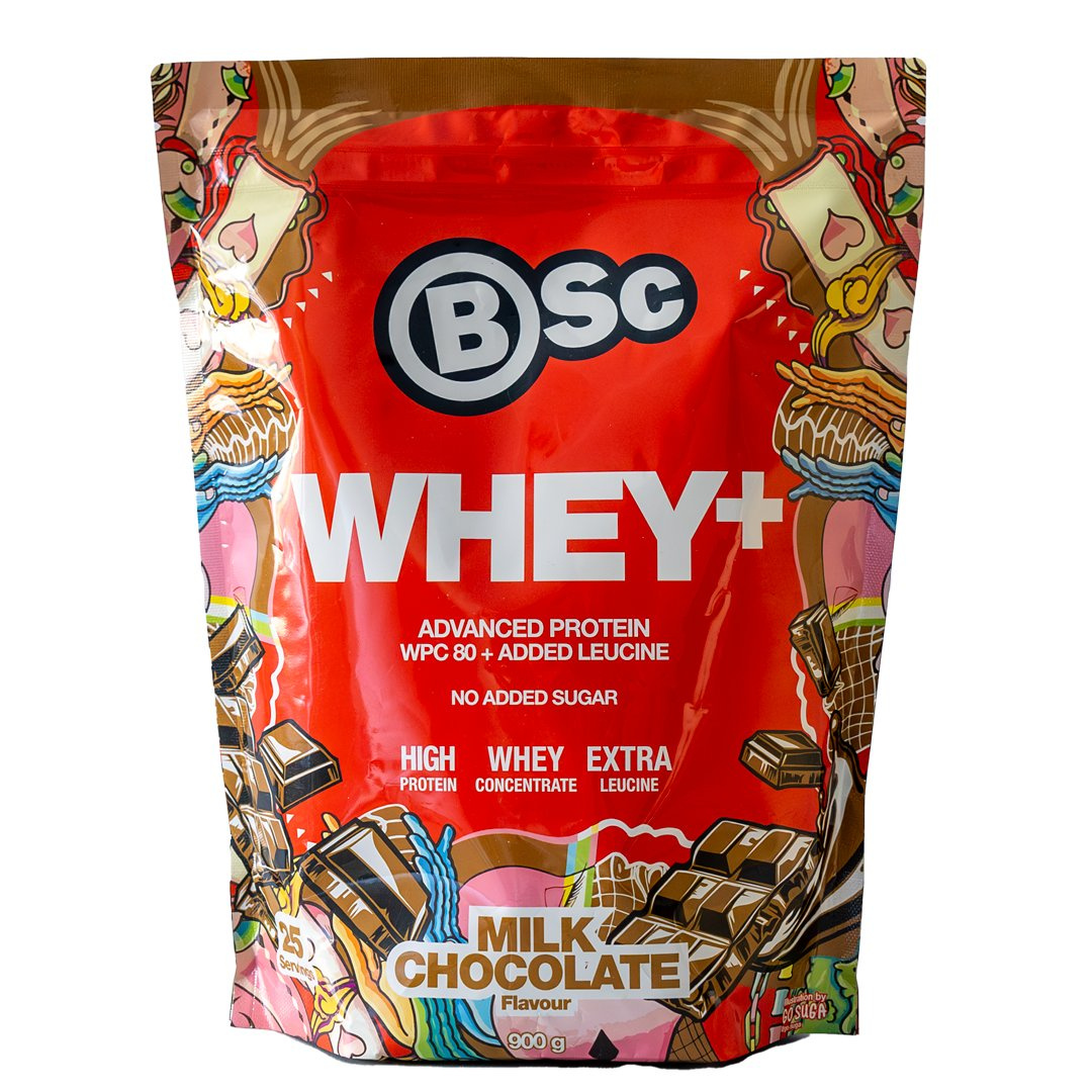 BSc Whey+ Vassleprotein 900g