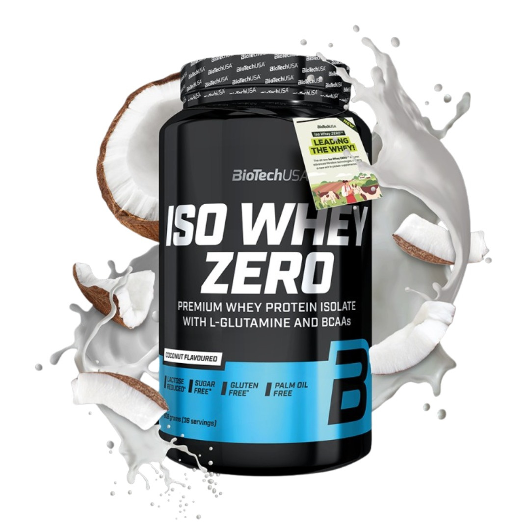 BiotechUSA Iso Whey Zero Laktosreducerat Vassleproteinisolat 908 g