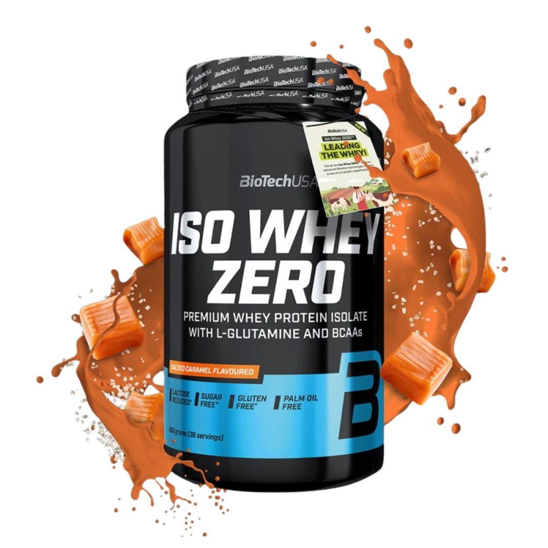 BiotechUSA Iso Whey Zero Laktosreducerat Vassleproteinisolat 908 g