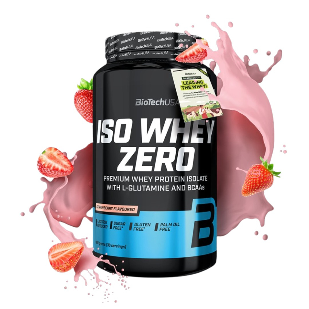 BiotechUSA Iso Whey Zero Laktosreducerat Vassleproteinisolat 908 g
