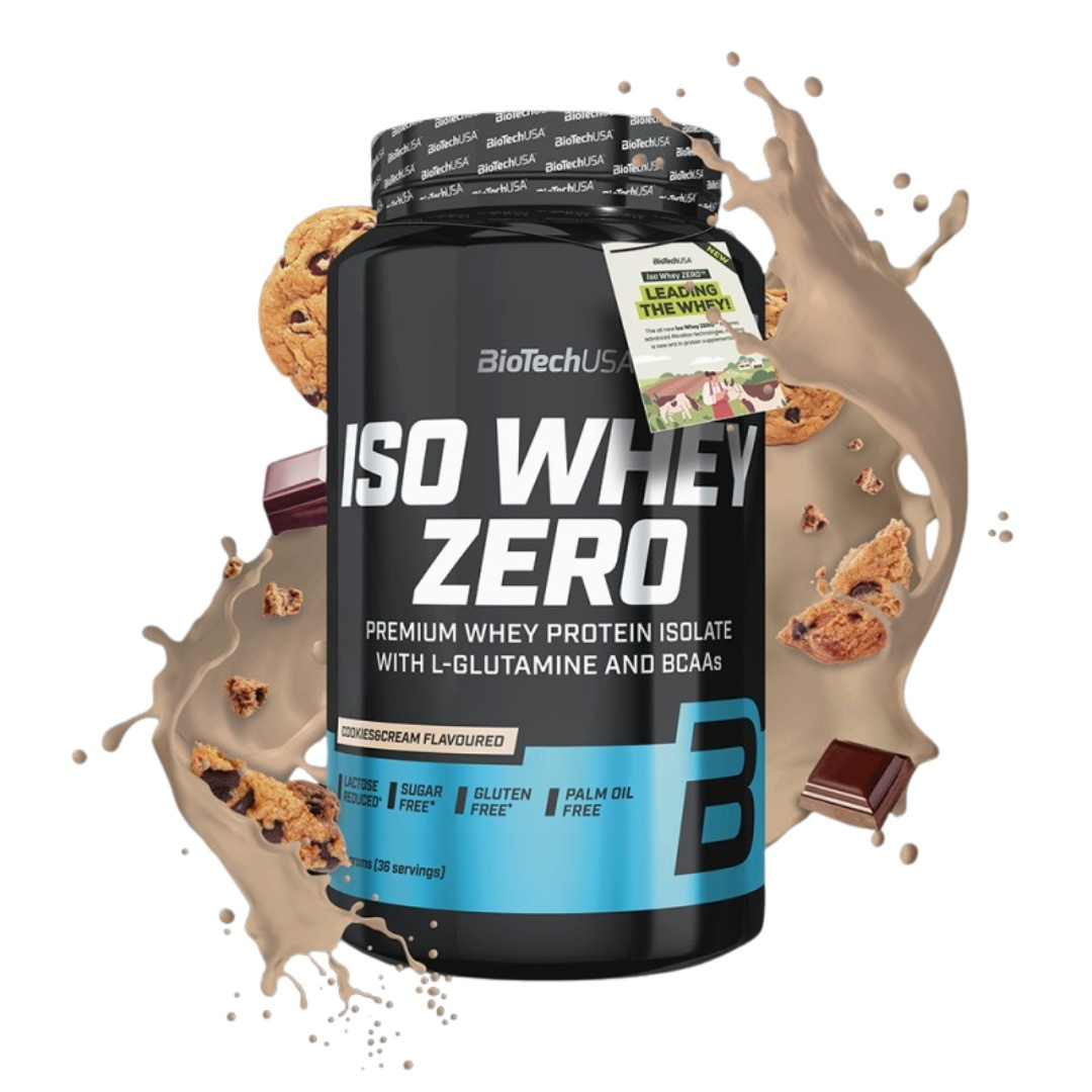BiotechUSA Iso Whey Zero Laktosreducerat Vassleproteinisolat 908 g