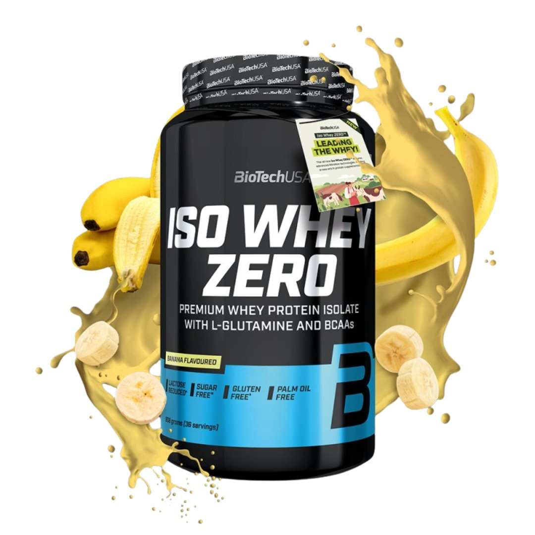 BiotechUSA Iso Whey Zero Laktosreducerat Vassleproteinisolat 908 g