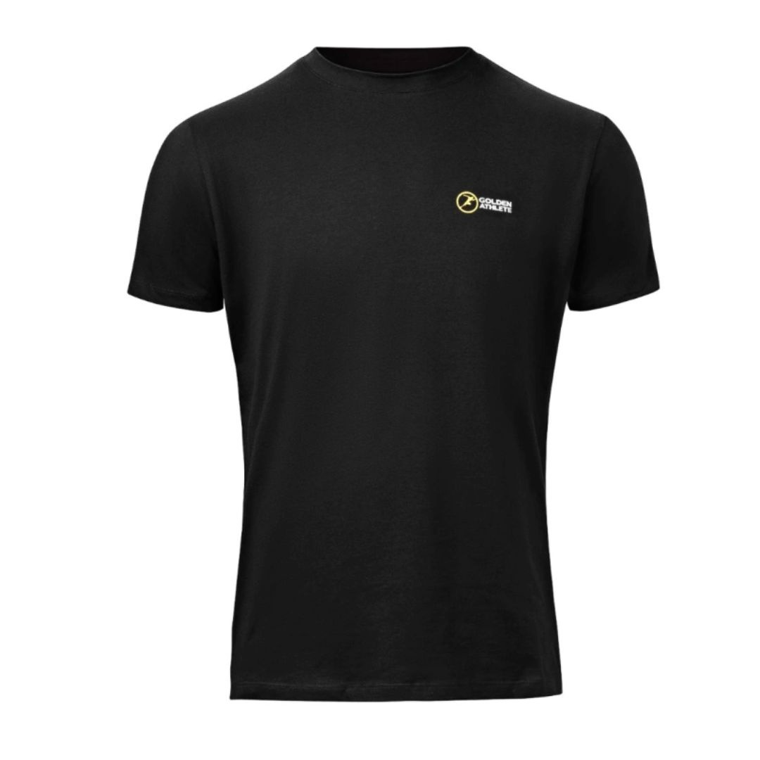 Golden Athlete Logo Tee - Black