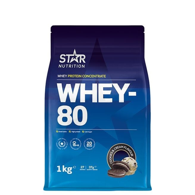 Whey-80 Vassleprotein, 1kg