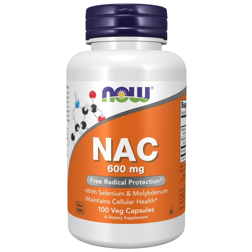 Now Foods NAC 600 mg, 100 Vegetariska Kapslar