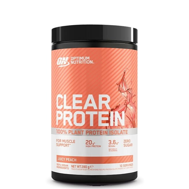 Optimum Nutrition Clear Vegan Protein, 280 g Juicy Peach