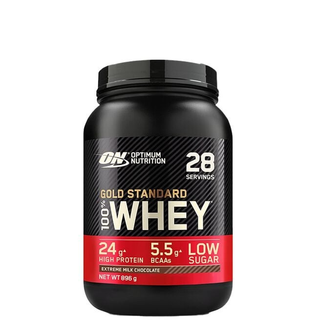 Optimum Nutrition 100% Whey Gold Standard Vassleprotein 908 g, Extreme Milk Chocolate