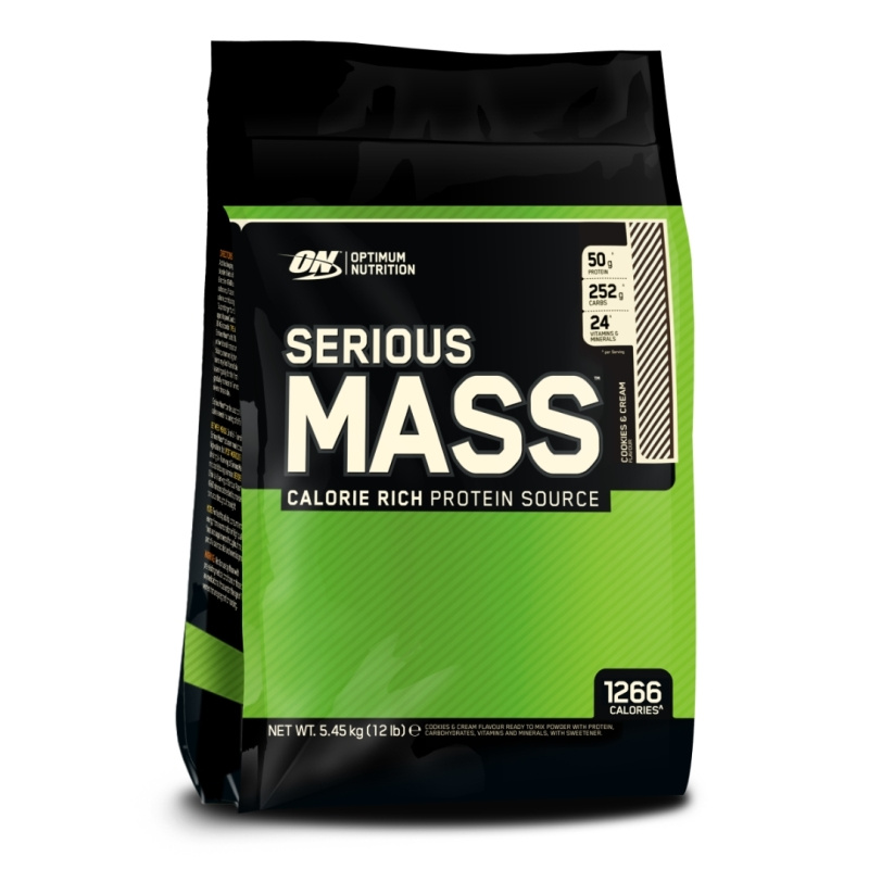 Optimum Nutrition Serious Mass Gainer 5455 g, Cookies & Cream