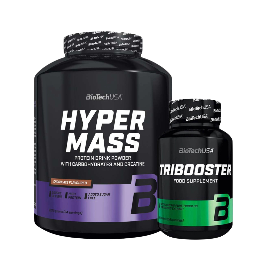 BiotechUSA Hyper Mass Gainer, 2,3kg + Tribooster 60 Kapslar