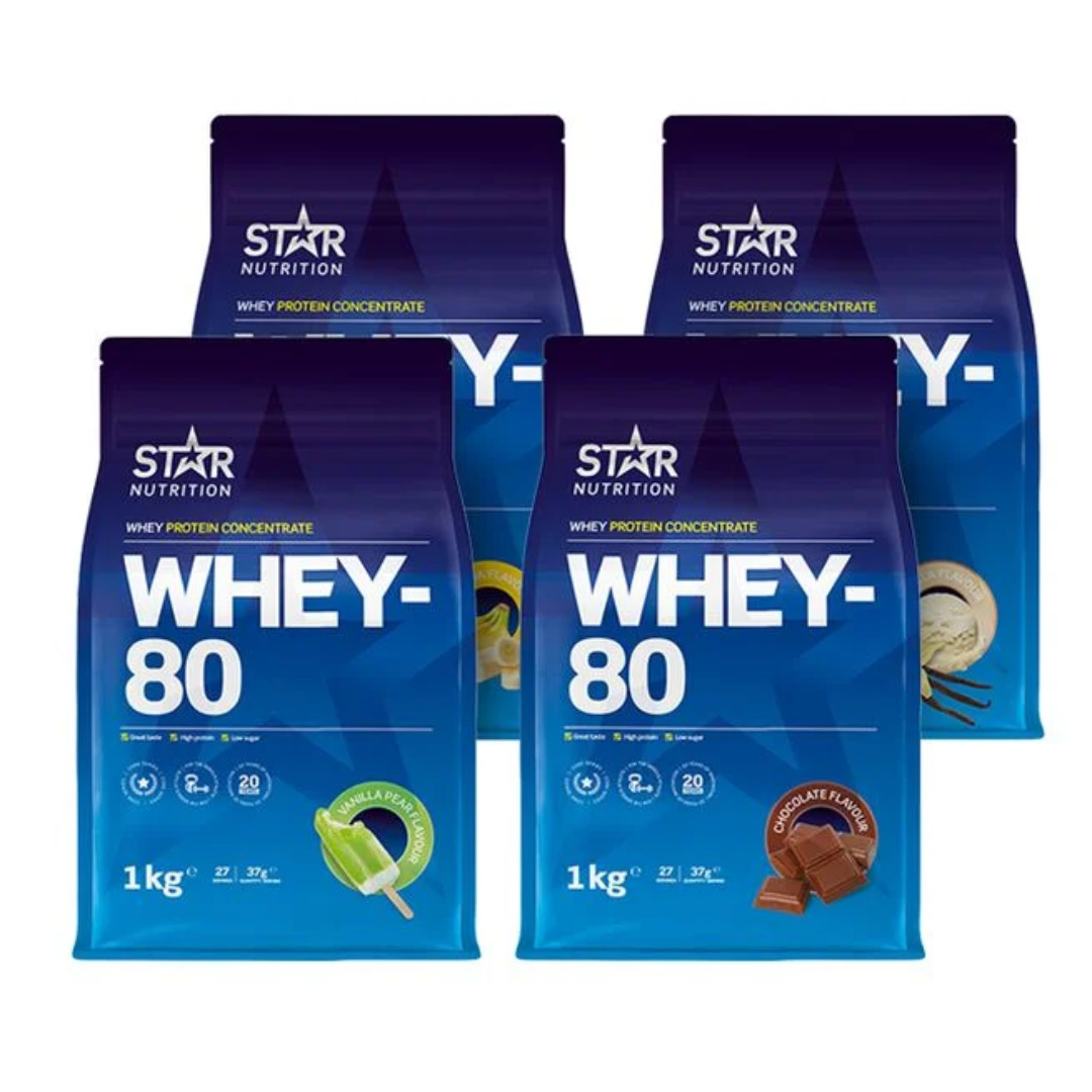 Whey-80 Mix & Match 4x1kg