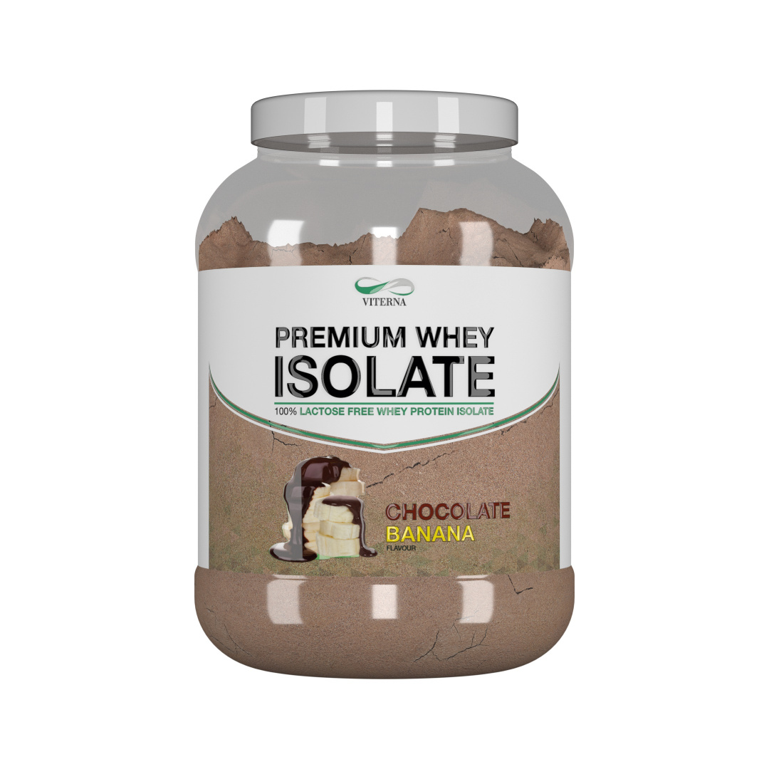 Viterna 100% Premium Whey Isolate Vassleproteinisolat 2kg, Chocolate Banana