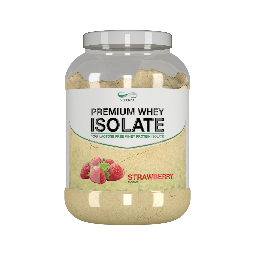 Viterna 100% Premium Whey Isolate Vassleproteinisolat 2kg, Strawberry