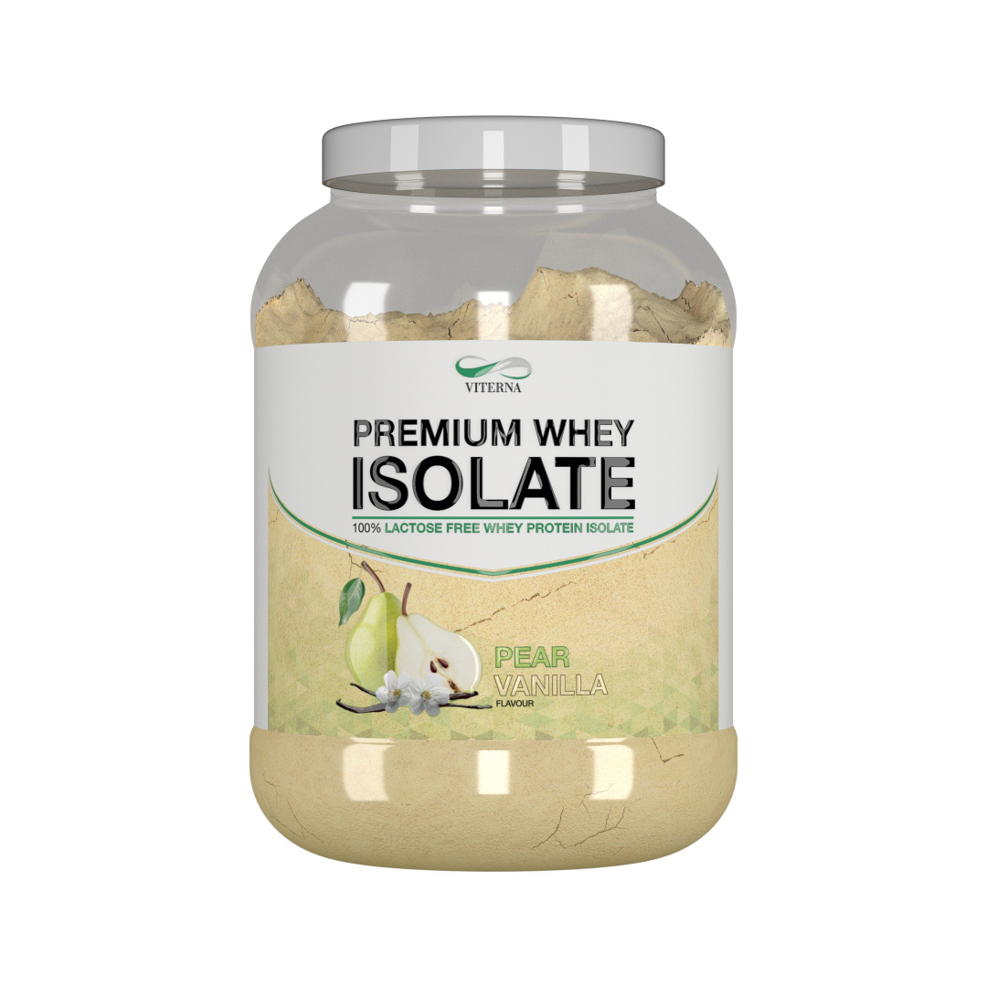 Viterna 100% Premium Whey Isolate Vassleproteinisolat 900 g, Vanilla Pear